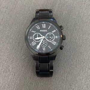 Black Fossil Watch